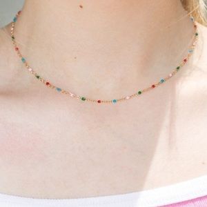 🛍2/$10 BRANDY MELVILLE MULTICOLOURED BEAD NECKLACE CHOKER